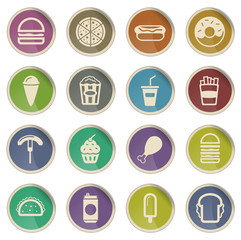 Fast food simply icons