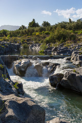 Wasserfall Alcantara hoch