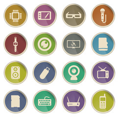 Gadgets simply icons