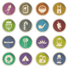 Holidays simply icons