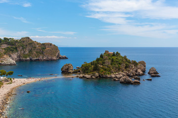 Obraz premium Isola Bella Taormina Meer