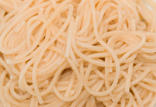 boiled spaghetti as background