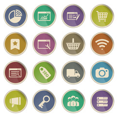 SEO and development simply icons