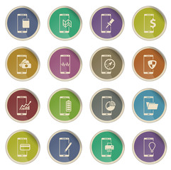 Smartphone simply icons