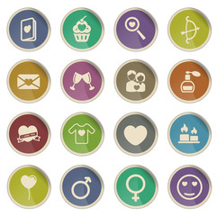 Valentines day simply icons