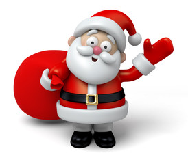 The Santa Claus and a burden of gifts