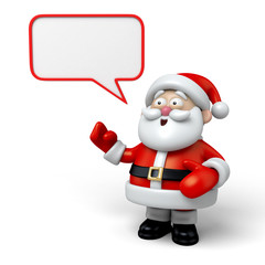 The Santa Claus and a message board