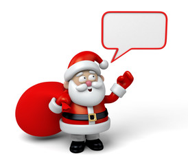 The Santa Claus and a message board