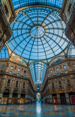 Fototapeta premium Galleria Vittorio Emanuele II, Milan, Italy