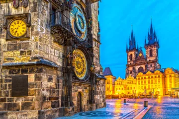Foto op Plexiglas Prague, Tyn Church and Old Town Square © Luciano Mortula-LGM