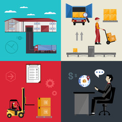 Warehousing and logistics processes.