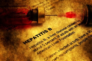 Hepatitis grunge concept