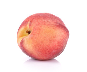 Peach with isolated on white background