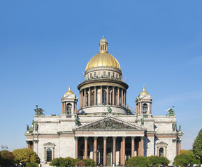 South facade of Cathedral of St Isaac of Dalmatia, St.Petersburg, Russia 