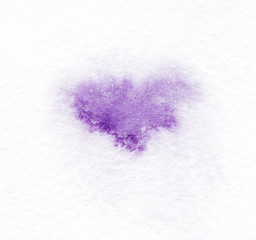 Blot the wet watercolor on textured paper