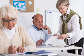 Obraz premium University for senior people
