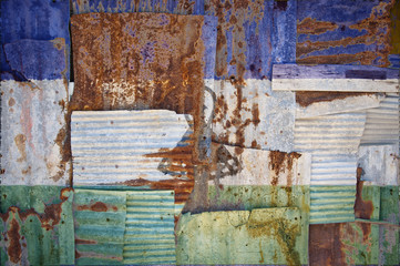 Corrugated Iron Lesotho Flag