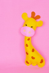 Handmade felt giraffe