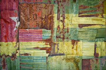 Corrugated Iron Togo Flag