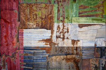 Corrugated Iron United Arab Emirates Flag
