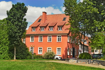 Fototapeta na wymiar Paderborn, Sanierter Altbau