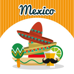 Mexico landmarks design 