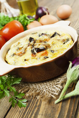 Omelet with vegetables