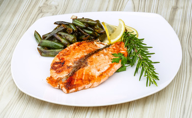 Salmon steak