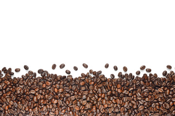 Coffee beans isolated on white background