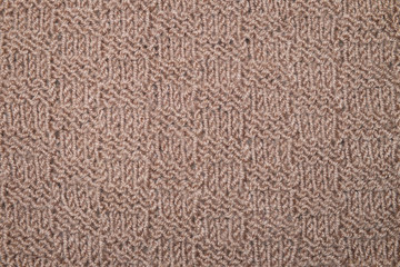 The texture of fabric woolen sweater handmade