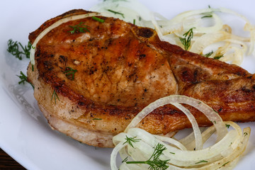 Grilled pork