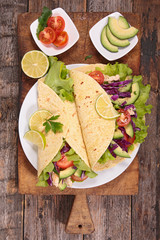 grilled chicken and avocado tacos