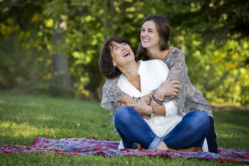mother and daughter