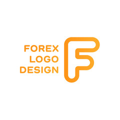 F letter forex trending quality business logo vector sign art