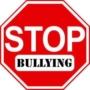 Stop sign with Bullying caption