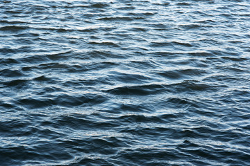 Rippled water surface.