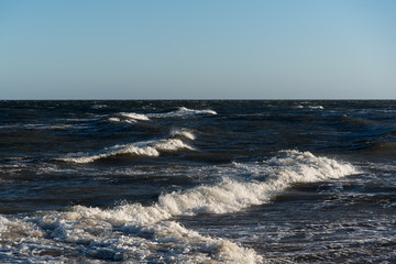 Restless Baltic sea.