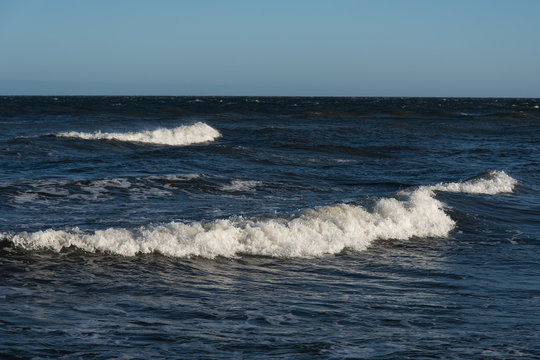 Restless Baltic sea.