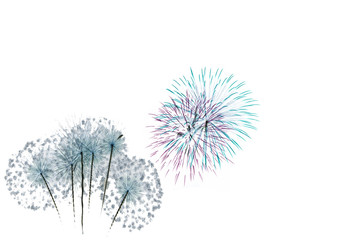 Obraz premium Fireworks on New Year's Eve