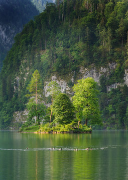 Christlieger island in the K&ouml;nigsee Konigssee