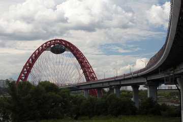 The bridge . Moscow. Russia.