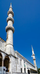 Fototapeta na wymiar The minarets of Sultan Ahmed Mosque, Istanbul