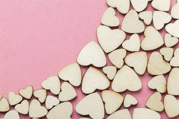 Fototapeta premium the small wooden hearts