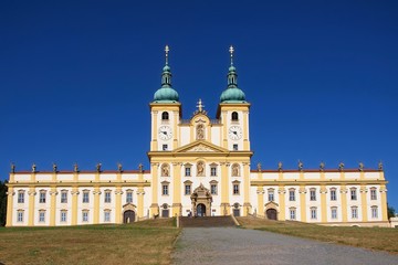 Fototapeta na wymiar View of the Church of the Holy Hill in Olomouc