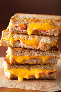 grilled cheese and bacon sandwich