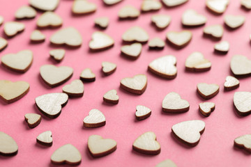 the small wooden hearts