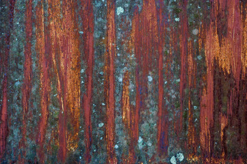 old door metal rust background, colourful