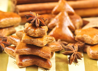 Gingerbread christmas tree