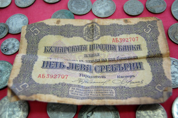 Vintage money from Balkans