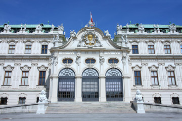 Fototapeta na wymiar Belvedere in Vienna, Austria